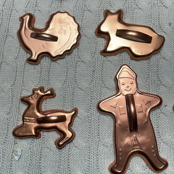 10 copper cookie cutters. Everyday and holidays like Xmas Easter & Thanksgiving - Picture 4 of 5